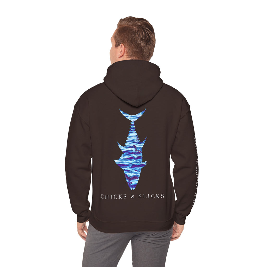 Chicks & Slicks Hoodie (White Font)