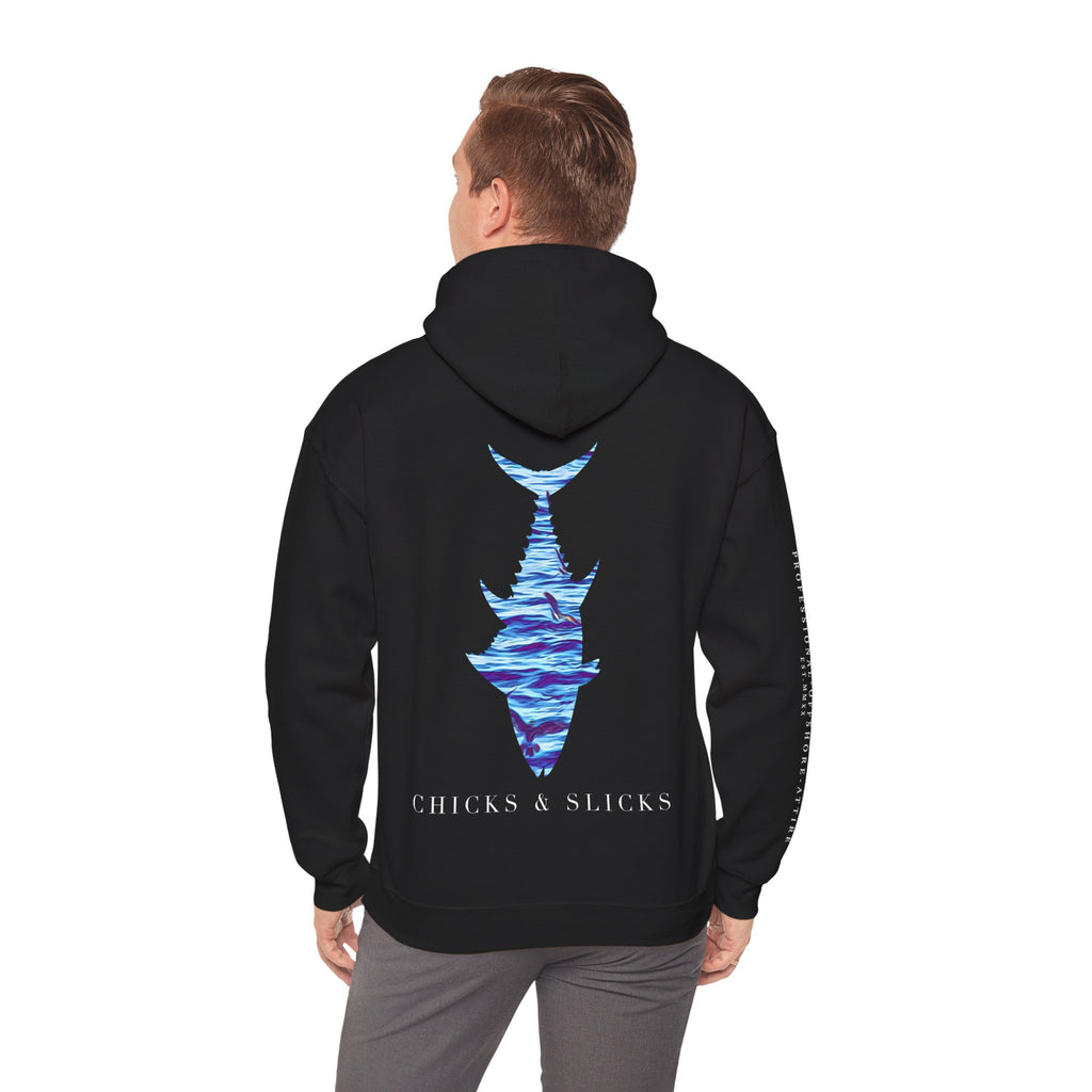 Chicks & Slicks Hoodie (White Font)