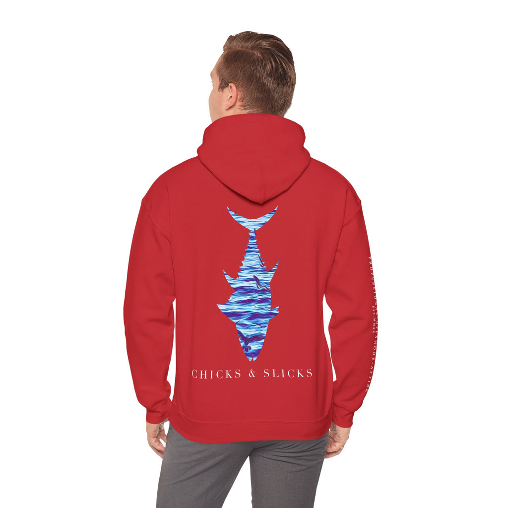 Chicks & Slicks Hoodie (White Font)