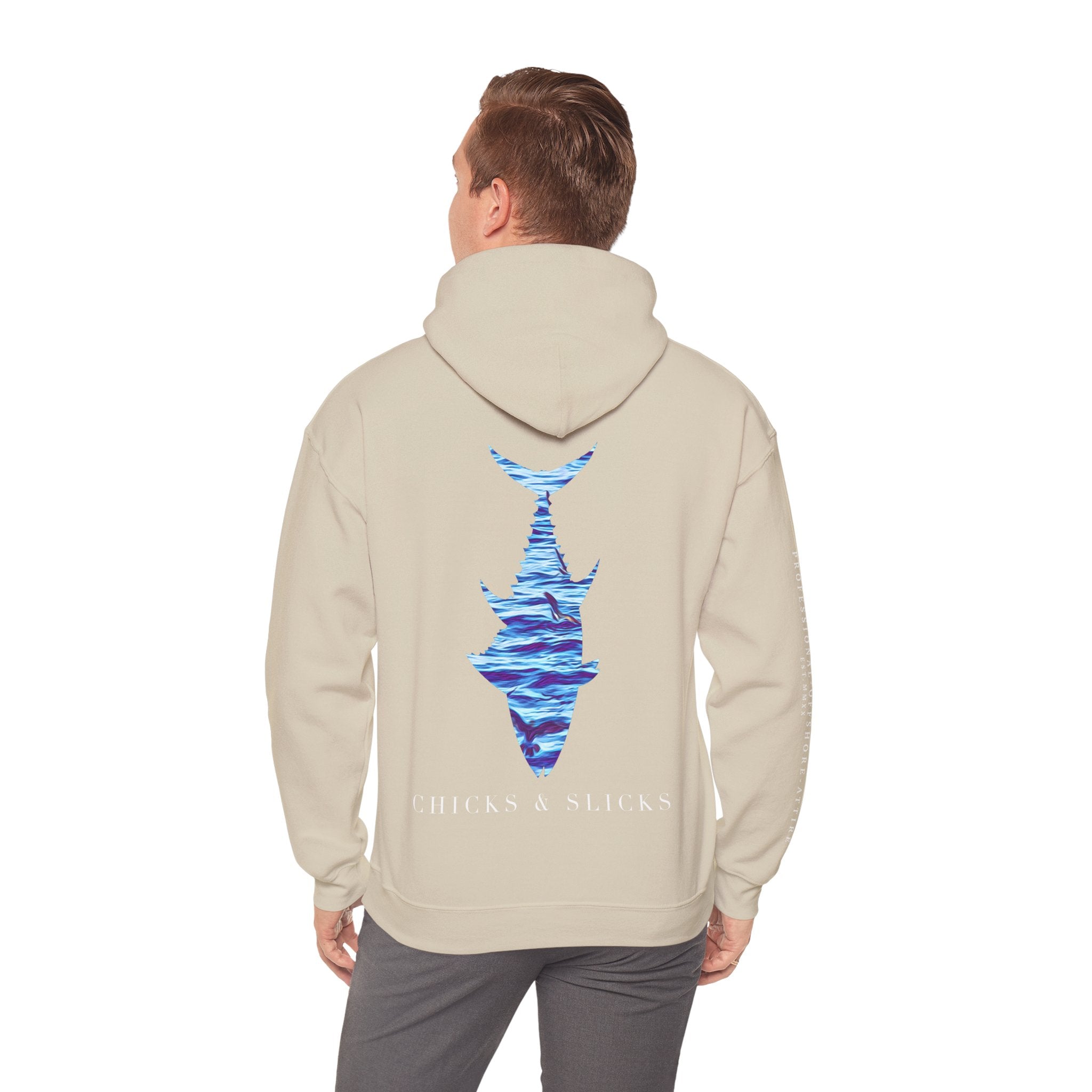 Chicks & Slicks Hoodie (White Font)