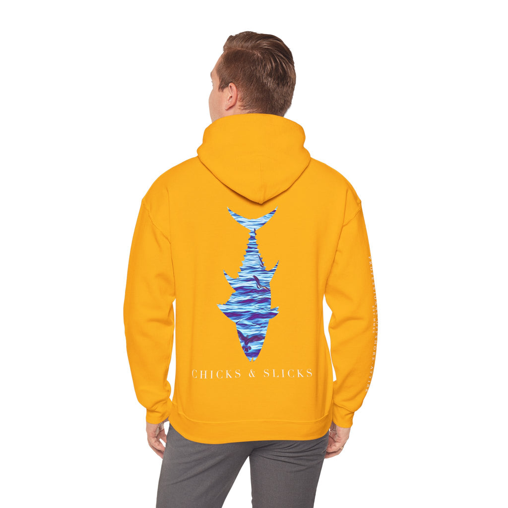 Chicks & Slicks Hoodie (White Font)
