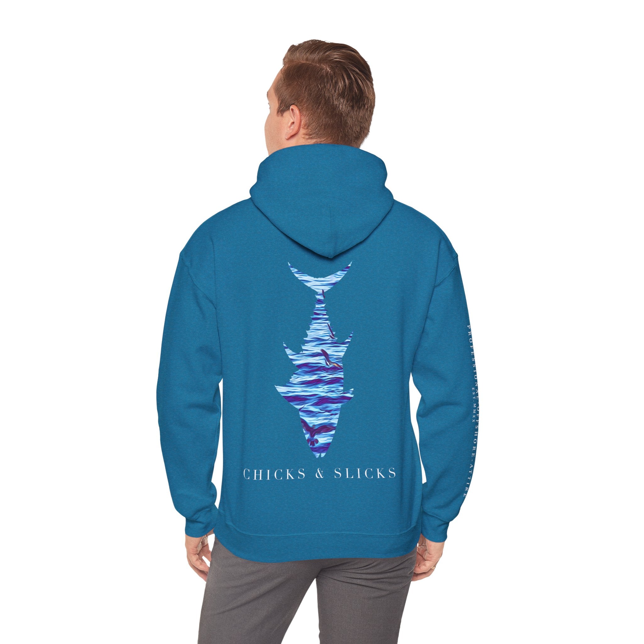 Chicks & Slicks Hoodie (White Font)